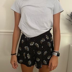 Top shop floral flowy shorts